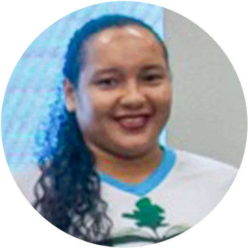 Professora Lívia Vieira, da EMEIF Jupariquara.