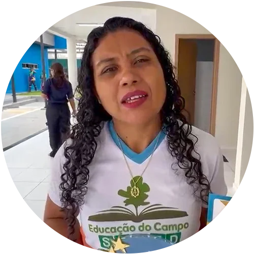 Professora Célia Regina Barros Ferreira, da EMEIF São Francisco.