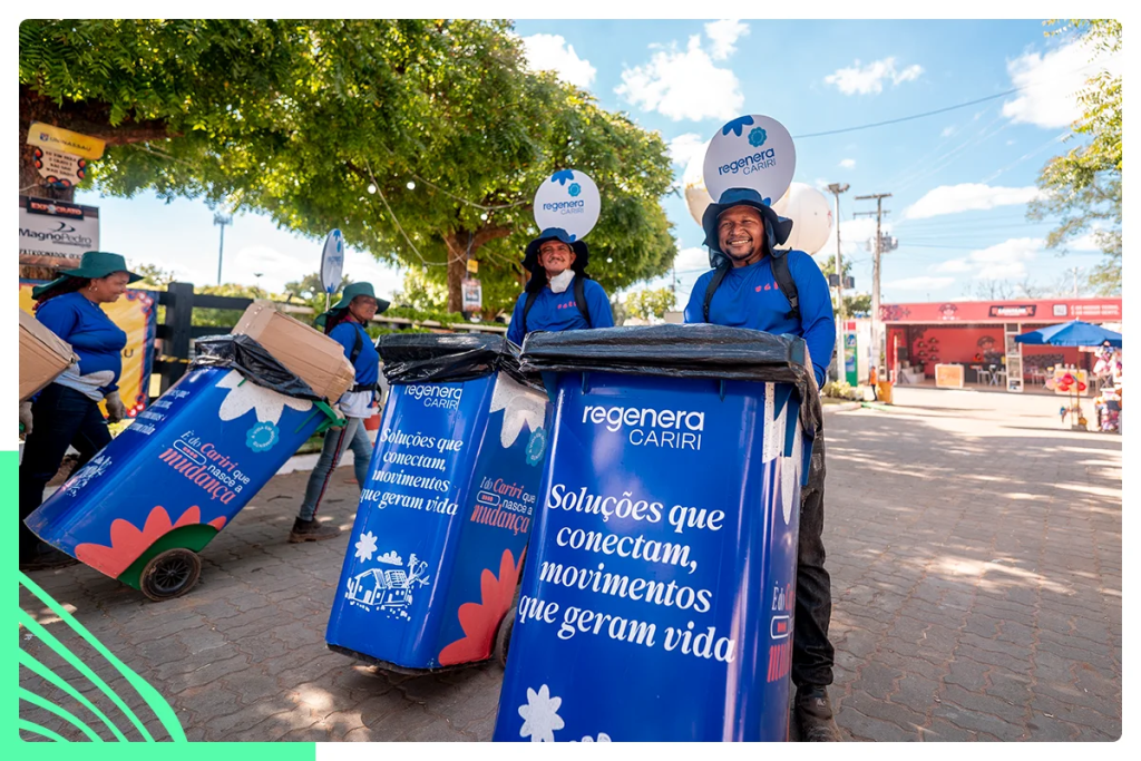 Regenera Cariri (CE) realiza a integração entre cooperativas para destinação correta de resíduos.